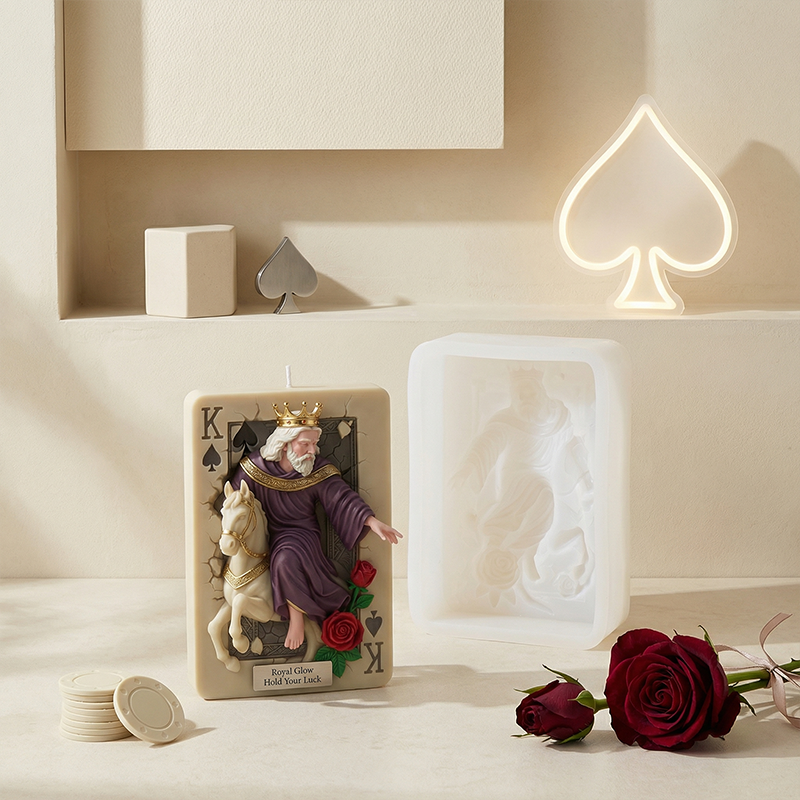 Home Fragrance Fig - Silicone Candle Molds King Of Spades