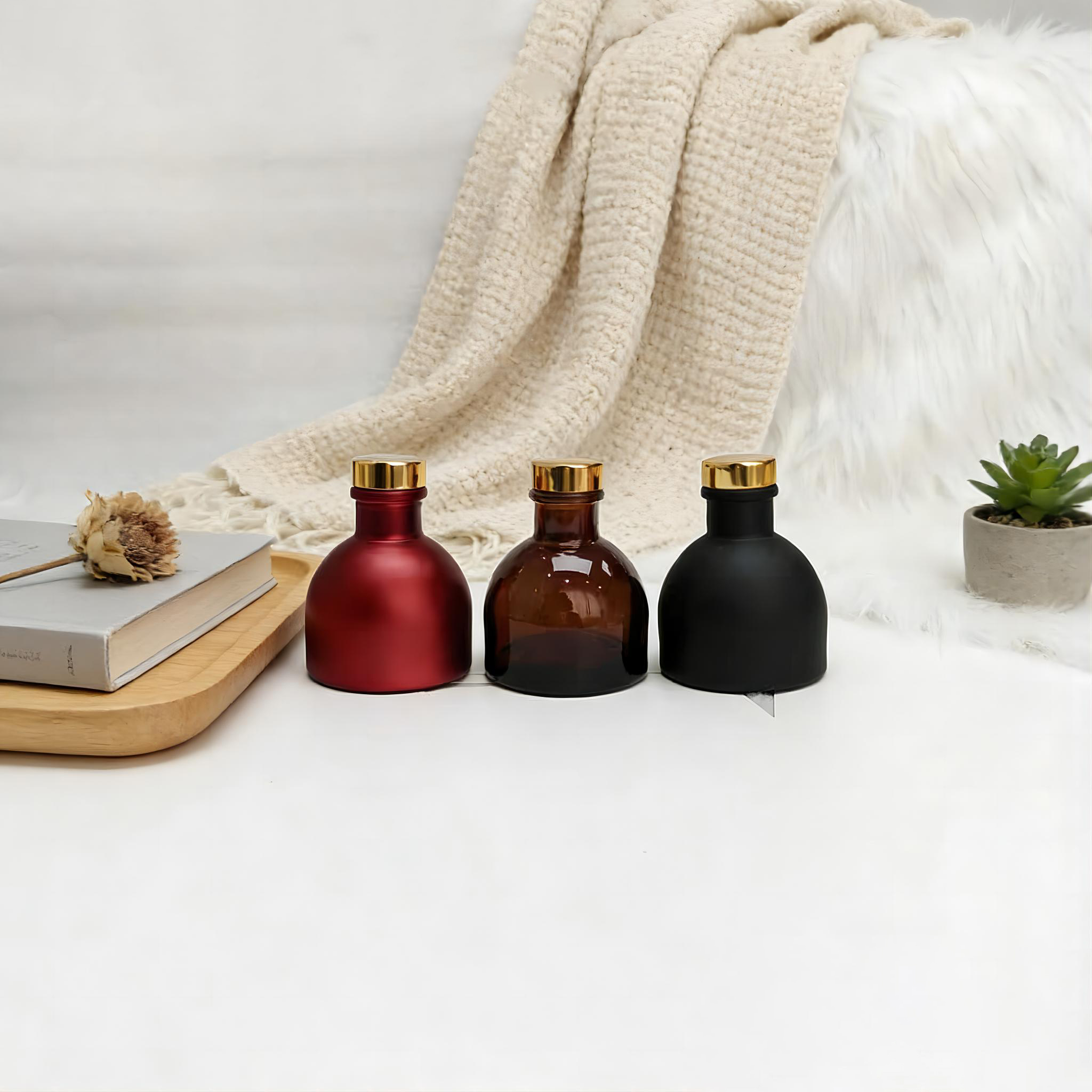 Home Fragrance Sale - 6Pcs 50ml Mixed Color Frosted Glass