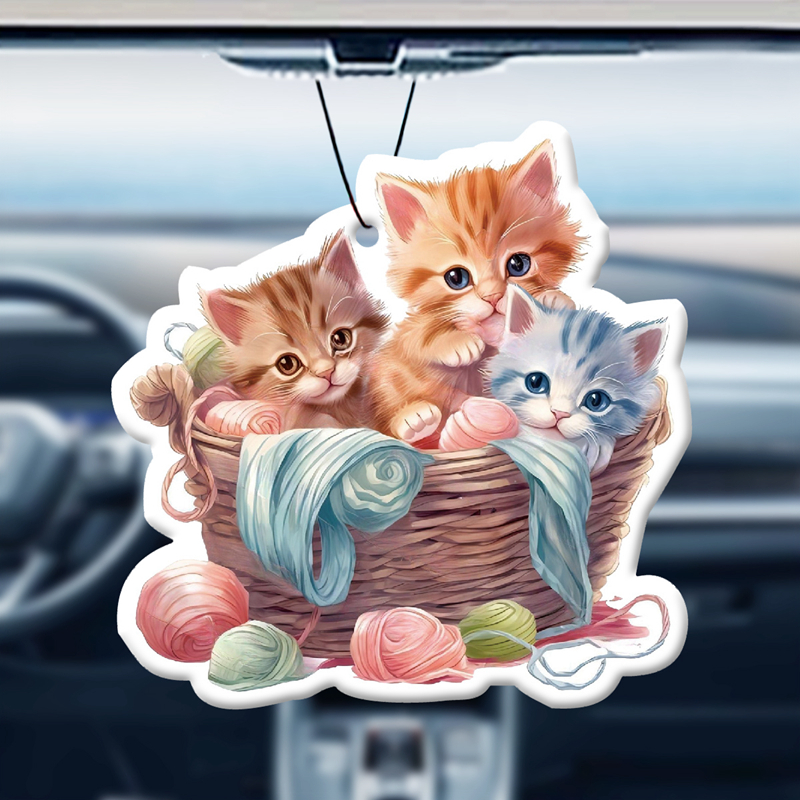 Home Fragrance Trends - Cute Kitten Watercolor Style Design in