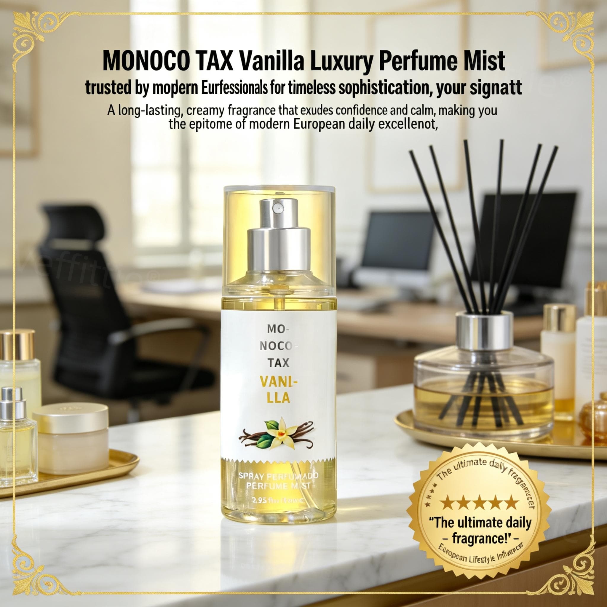 Home Fragrance Vanilla - Cozy Vanilla Wood Calm 2.95oz Fragrance