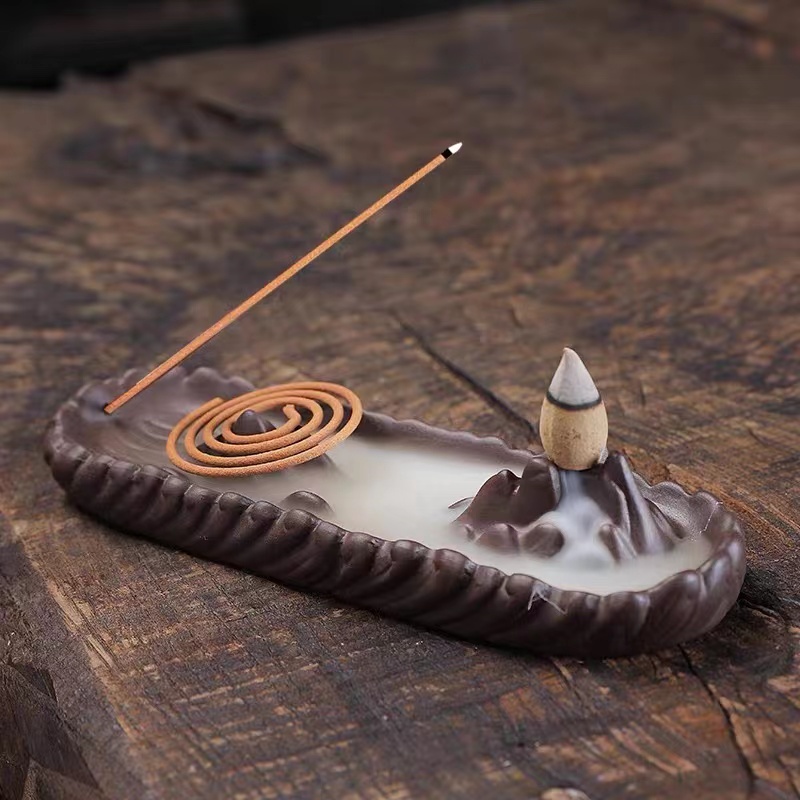 Smokeless Incense Stick - Mountain Backflow Incense Mold Silicone Cement