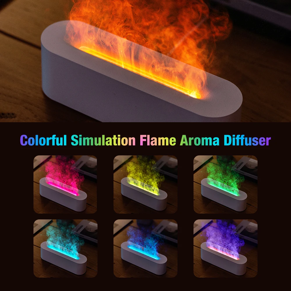 Colorful Flame Diffuser Essent - Home Fragrance Piano ulasan dan harga