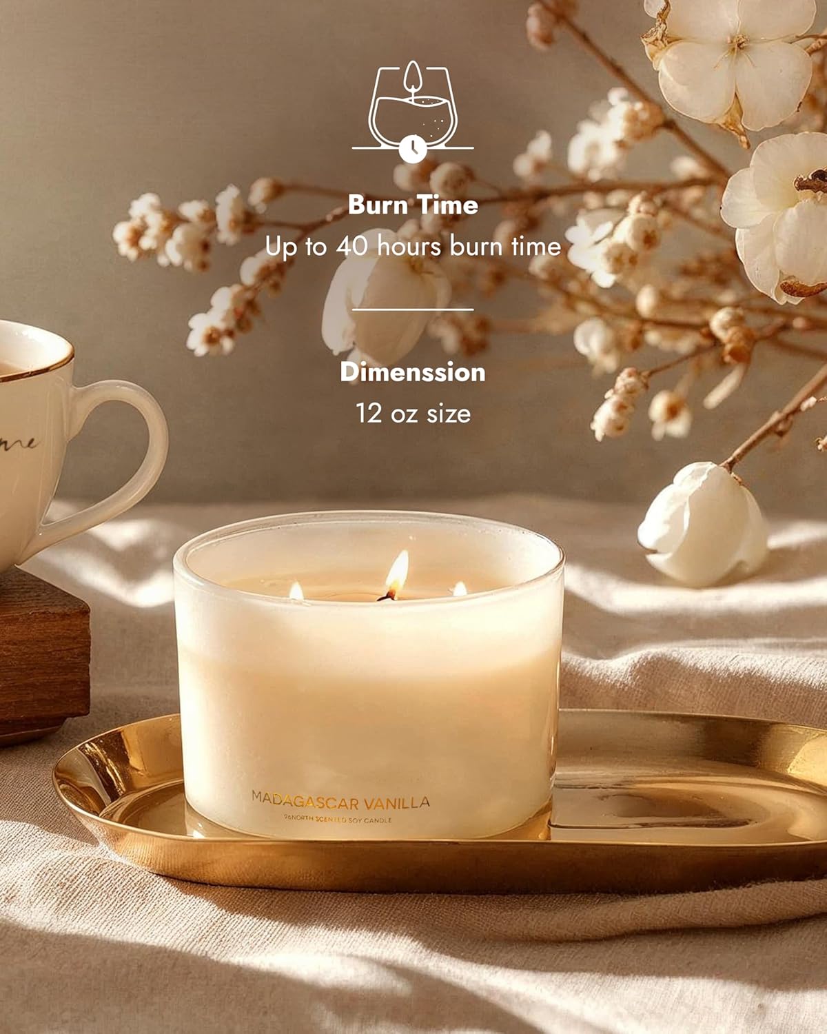Luxury Vanilla Soy Candle, Lar - Home Fragrance Vanilla ulasan dan harga