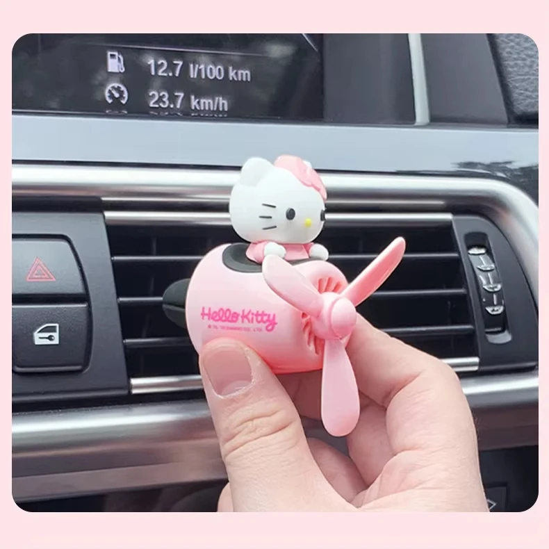 Kitty Car Vent Fan with Air Fr - Home Fragrance Miniso ulasan dan harga