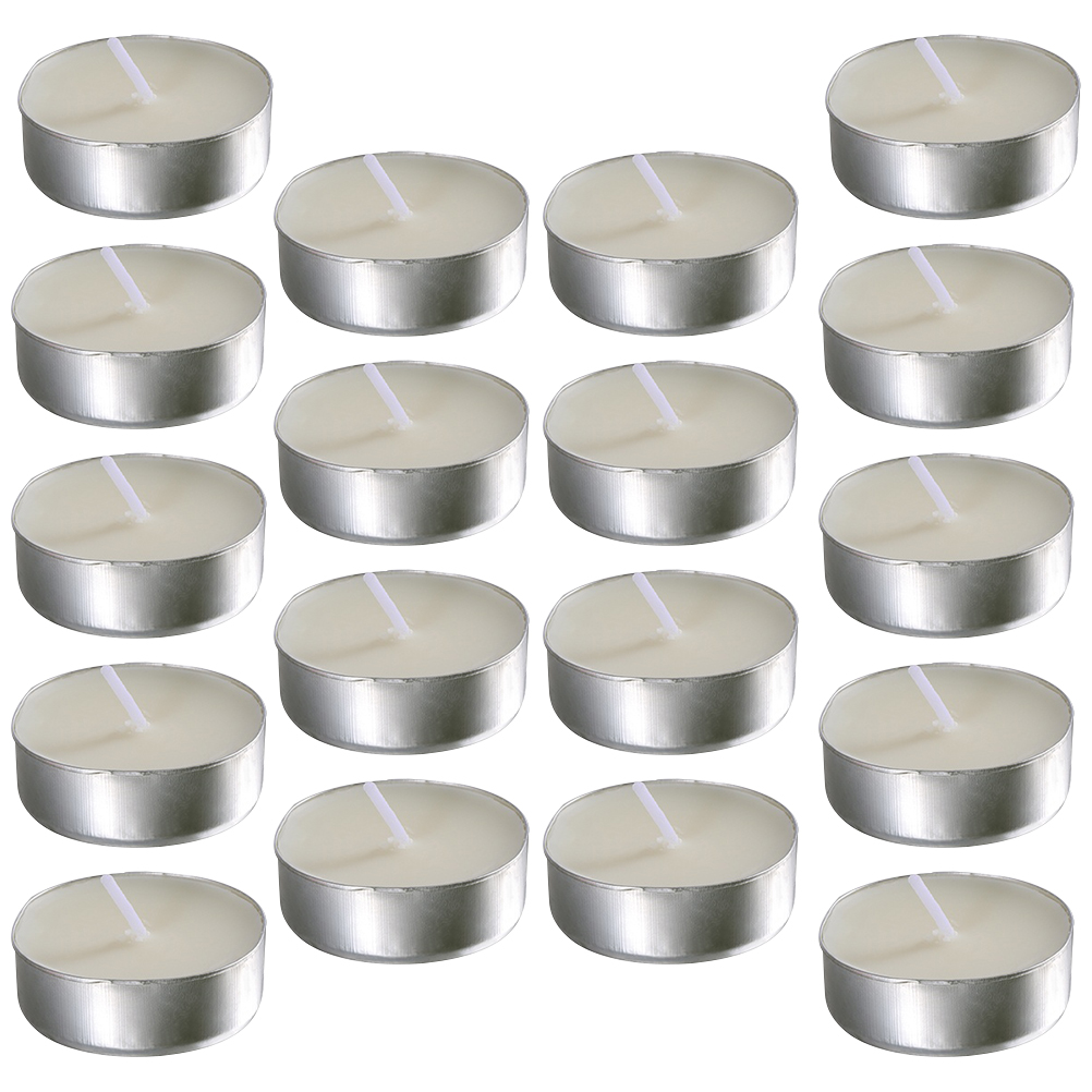 50 Pcs Round White Small Candl - Home Fragrance Vanilla ulasan dan harga