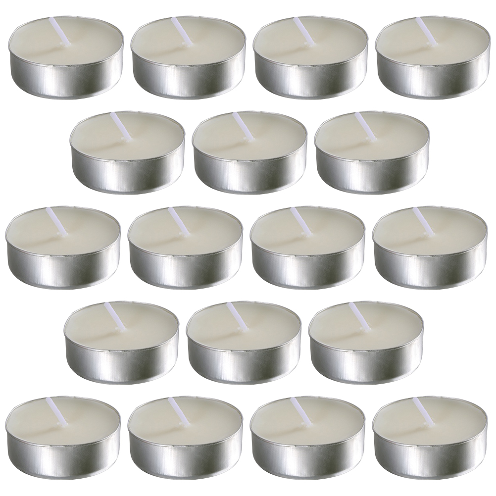 50 Pcs Round White Small Candl - Home Fragrance Vanilla ulasan dan harga