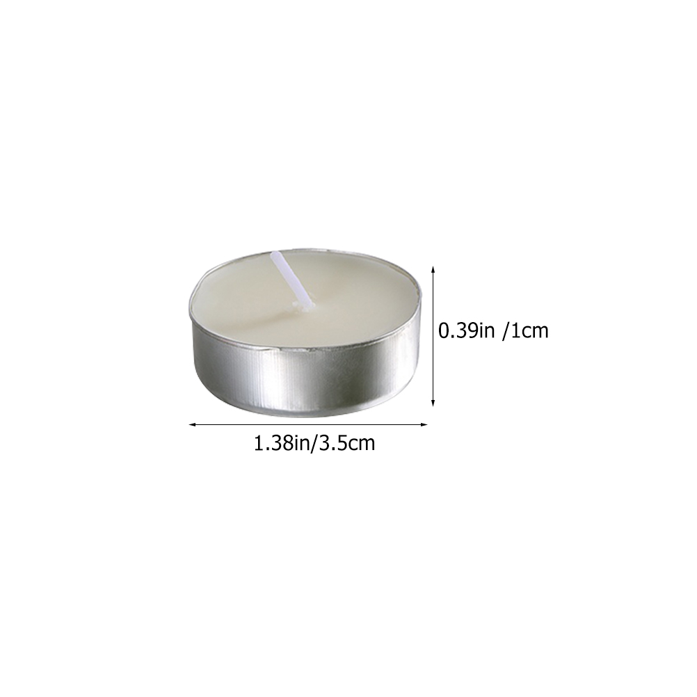 50 Pcs Round White Small Candl - Home Fragrance Vanilla ulasan dan harga