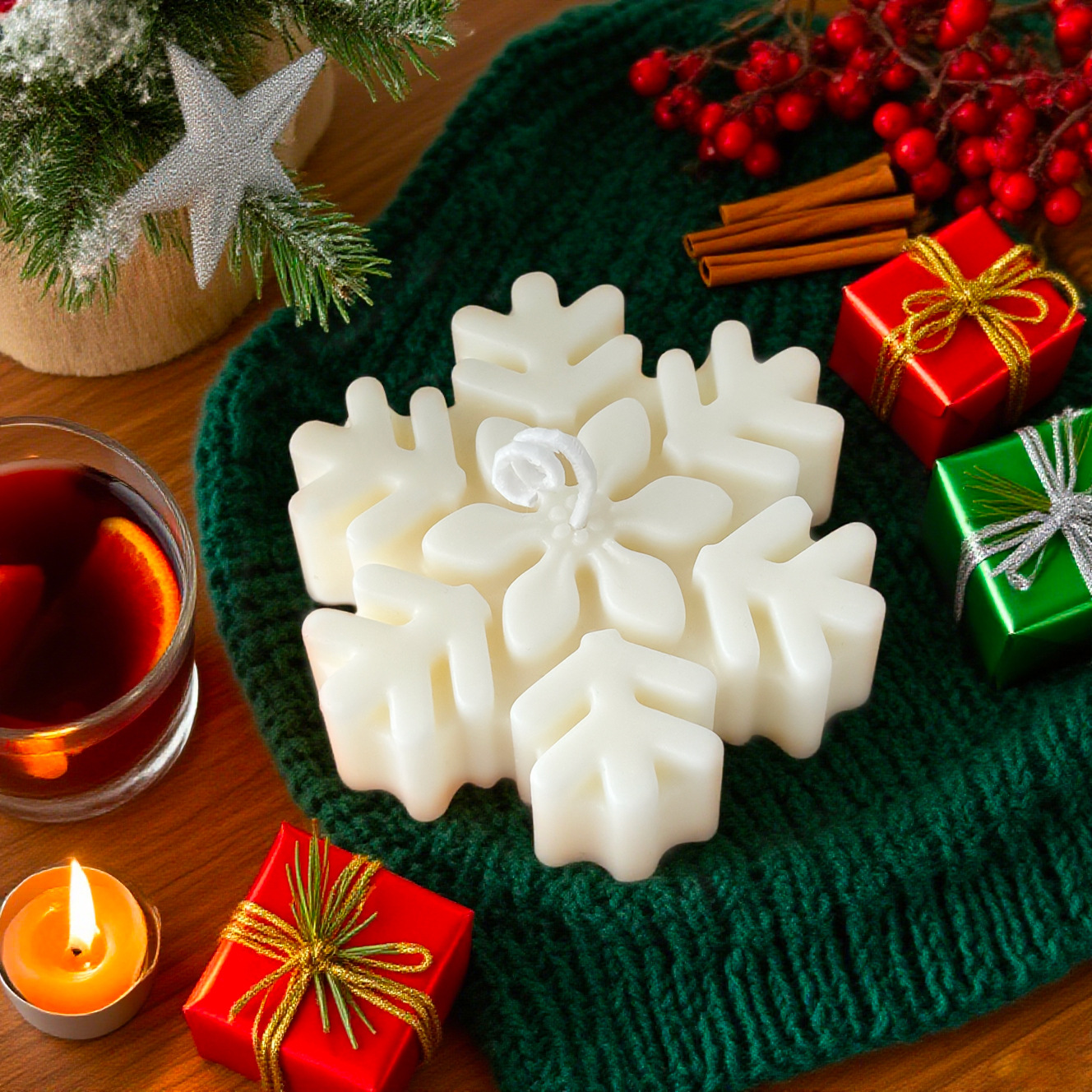 1Pc Christmas Snowflake Scente - Home Fragrance Vanilla ulasan dan harga