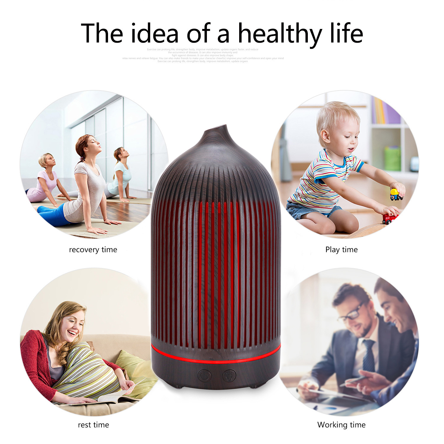 Aromatherapy Diffuser,200ml Va - Home Fragrance Piano ulasan dan harga